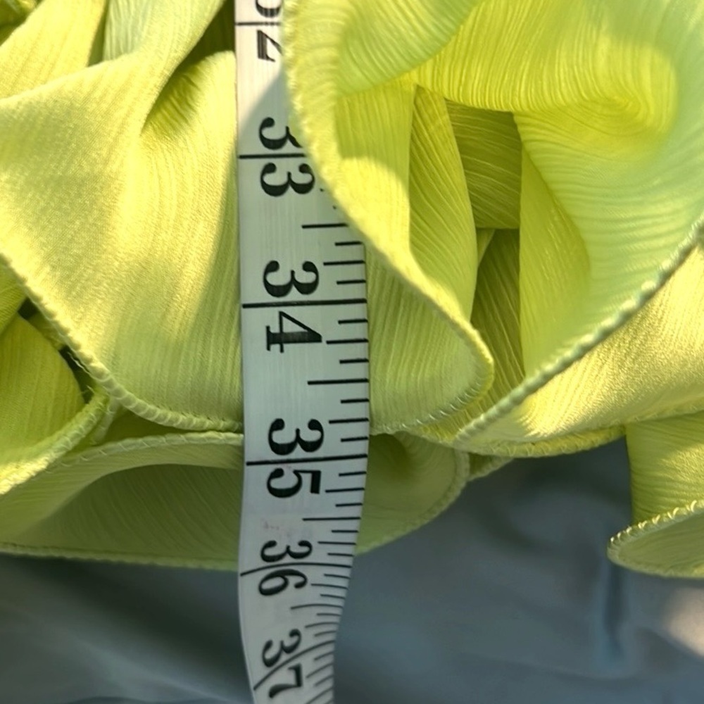 NWT Trina Turk, Women's Floral Hem Cocktail Dress in Limeade, Unique, Size XS - Picture 11 of 14